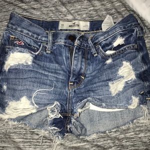 Hollister 00 mud wash denim shorts